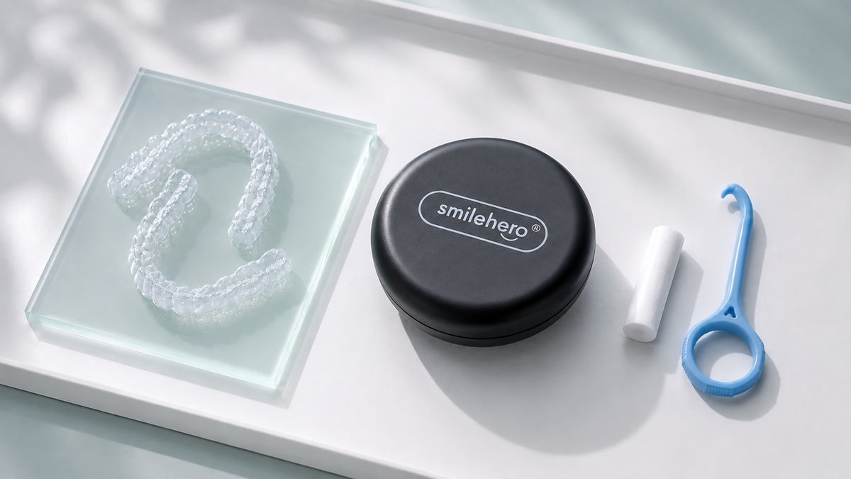SmileHero custom clear retainer workspace
